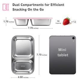 Durable EC-Gaze construction features 304 stainless steel and BPA-free silicone lids