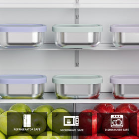Plastic-free metal snack box supports a healthier lunch routine.