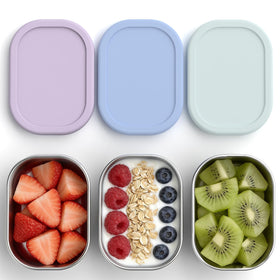 EC-Gaze soft silicone lids sealing freshness and preventing leaks.