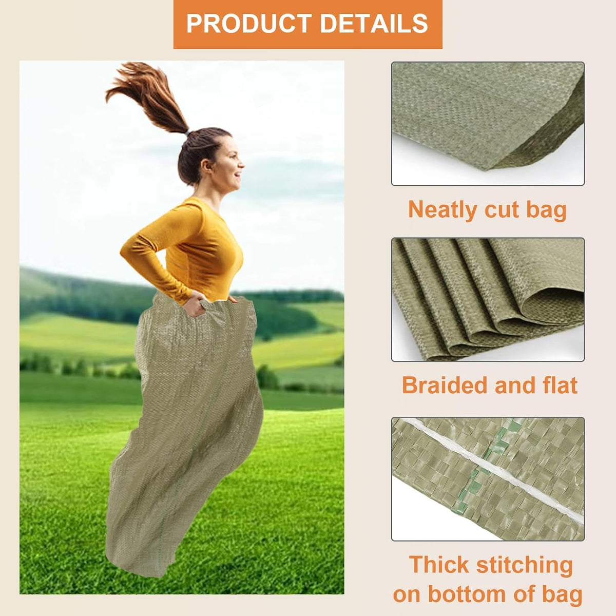 ECcandiedhaws outdoor game setup with 24x39 sacks for kids and adults