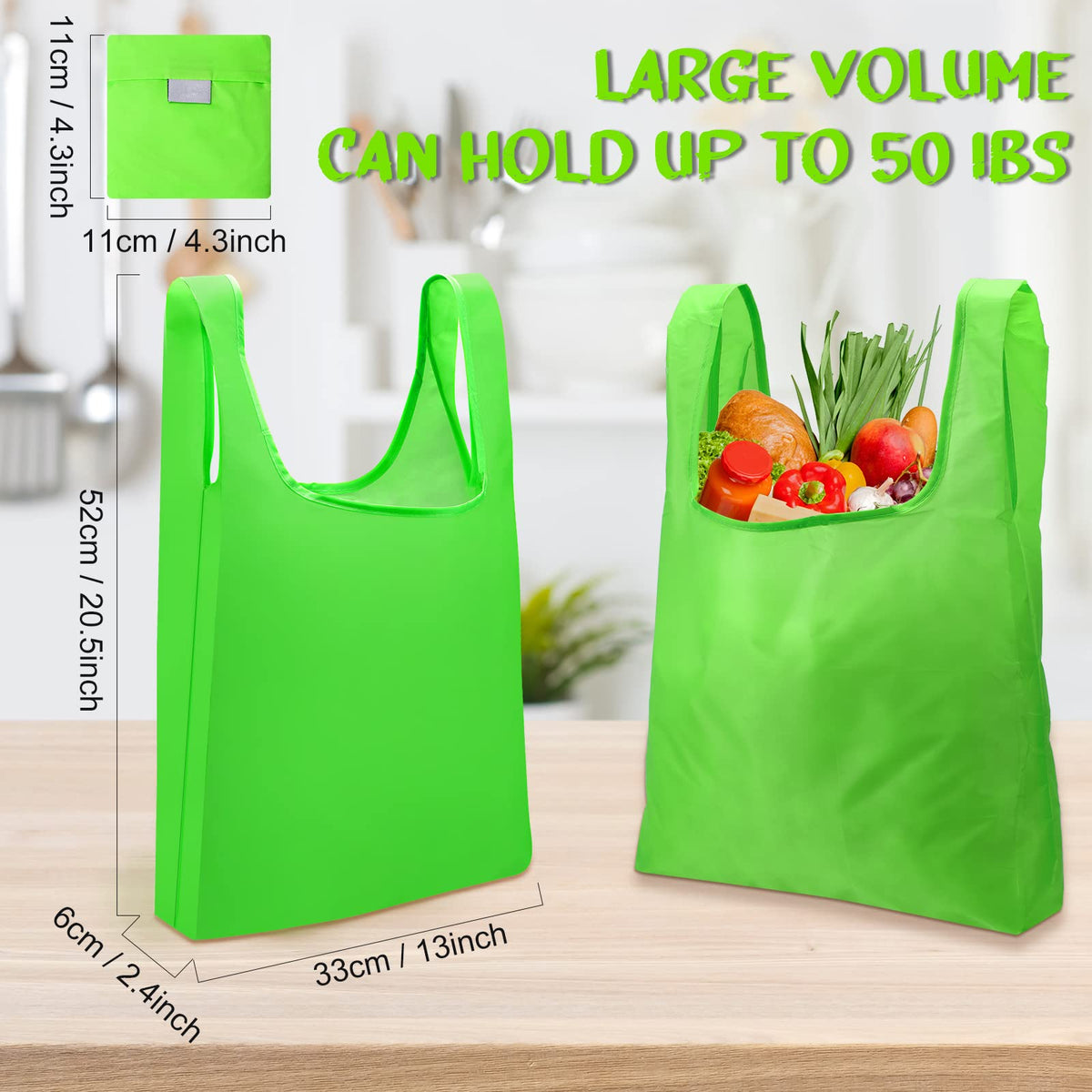 Eccliy 24-piece color bag set for versatile shopping.