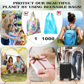Eccliy flower-style bag folded compactly for easy storage.