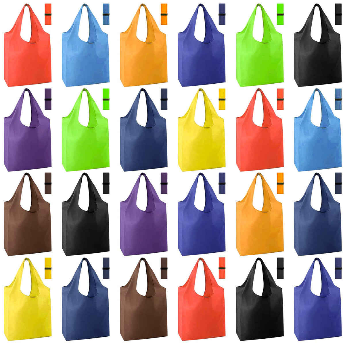 Eccliy foldable grocery tote bags for easy storage and everyday shopping.