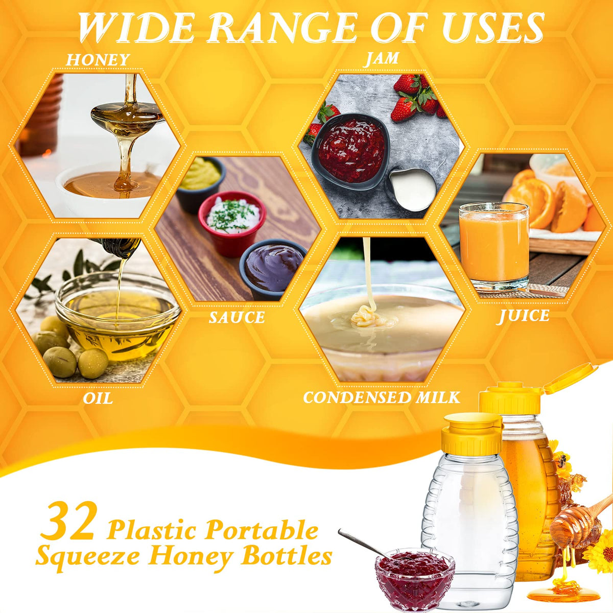 Eccliy packaging-ready honey jar set for bulk purchases