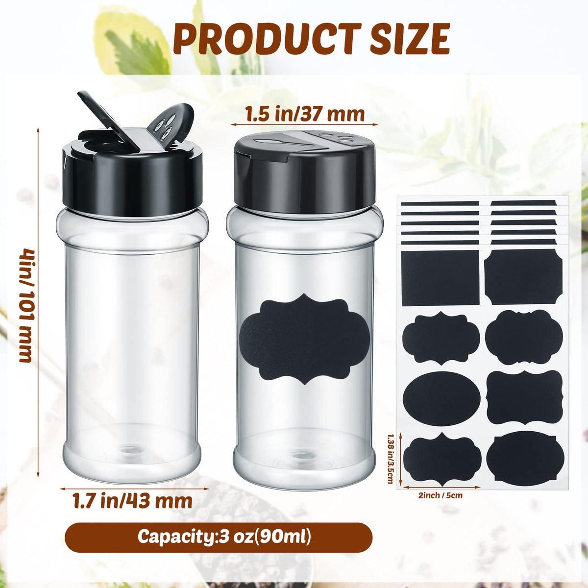 Eccliy label sheets help categorize herbs and powders at a glance