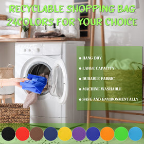 Eccliy polyester shopping bags with reinforced seams for heavy items.