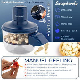 Eccospherely cherry tomato peeling preserves shape with gentle internal rolling.