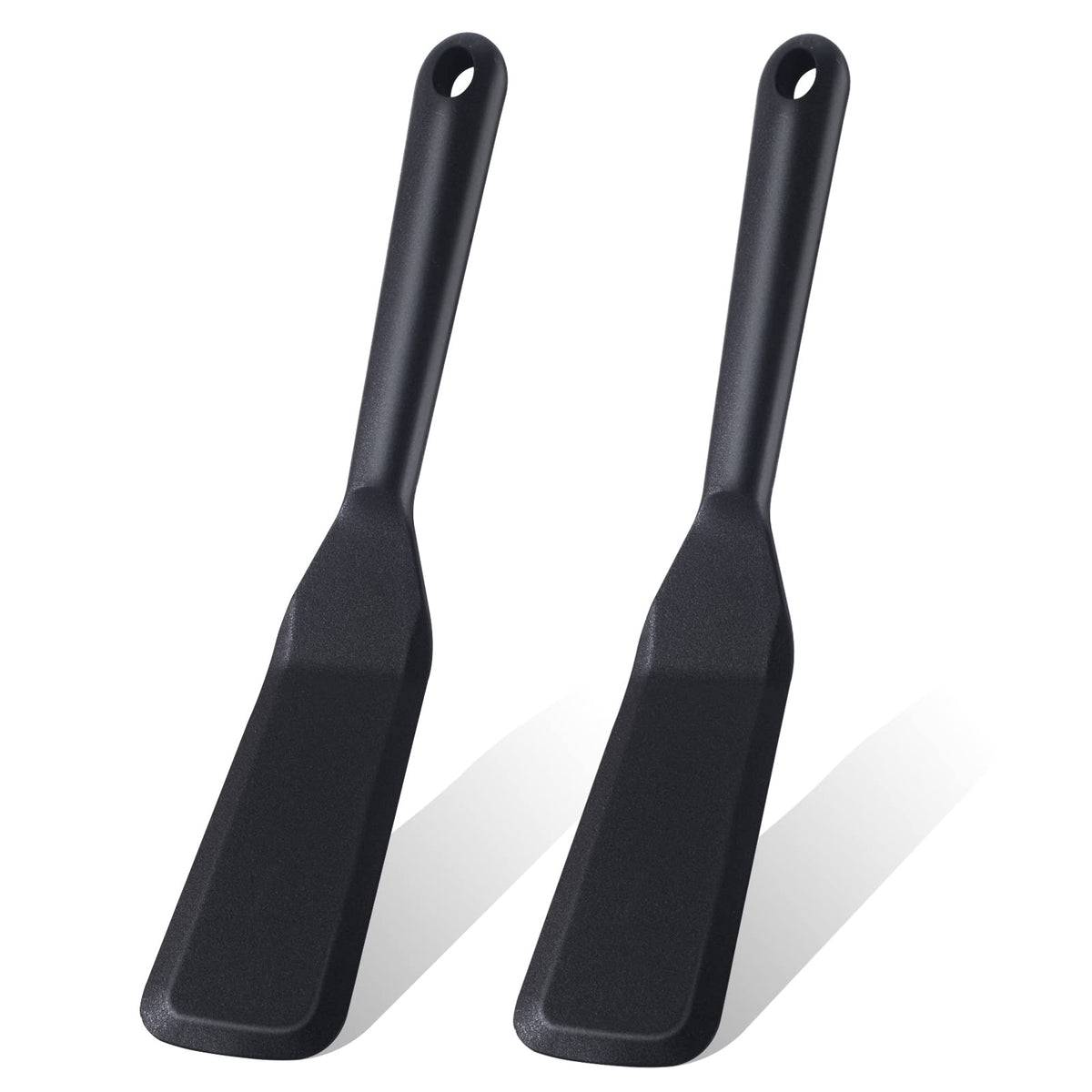 Ecerangus 2-pack silicone thin omelet turners for nonstick pans