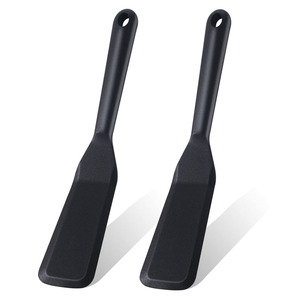 Ecerangus 2-pack silicone thin omelet turners for nonstick pans