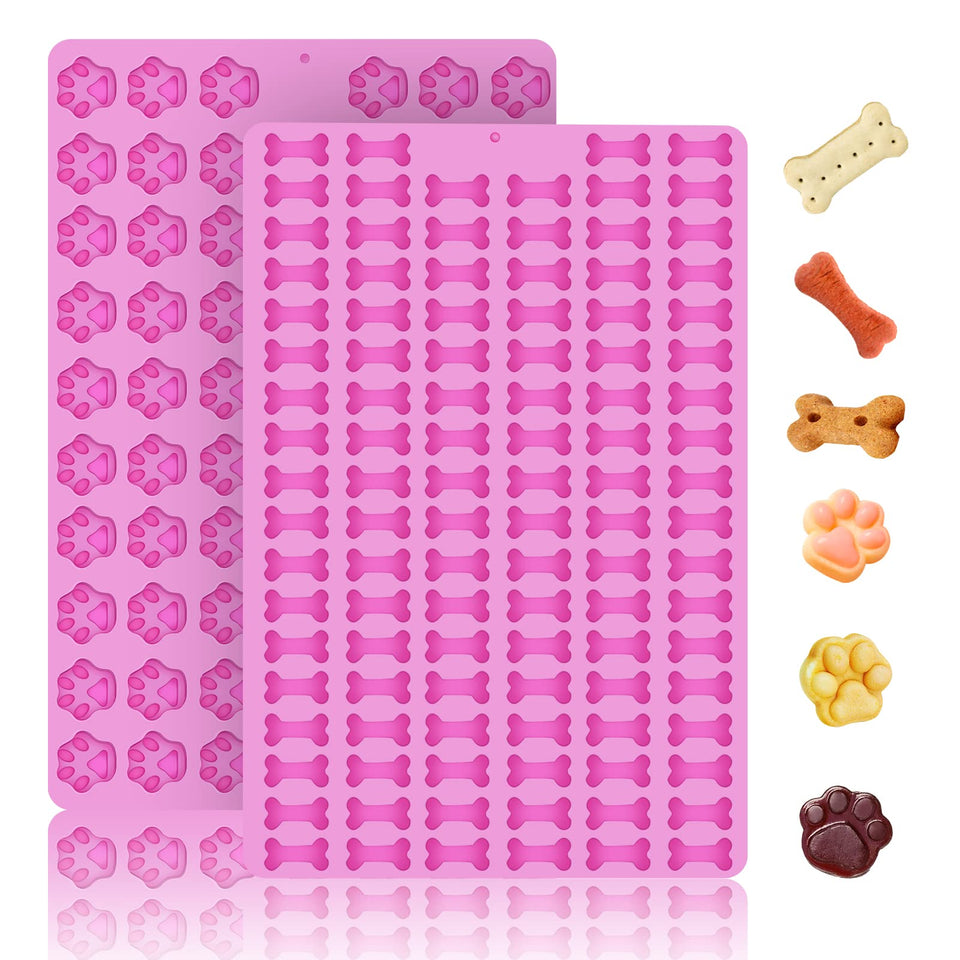 Ecerangus dog bone mold with 106 cavities for quick treat batches