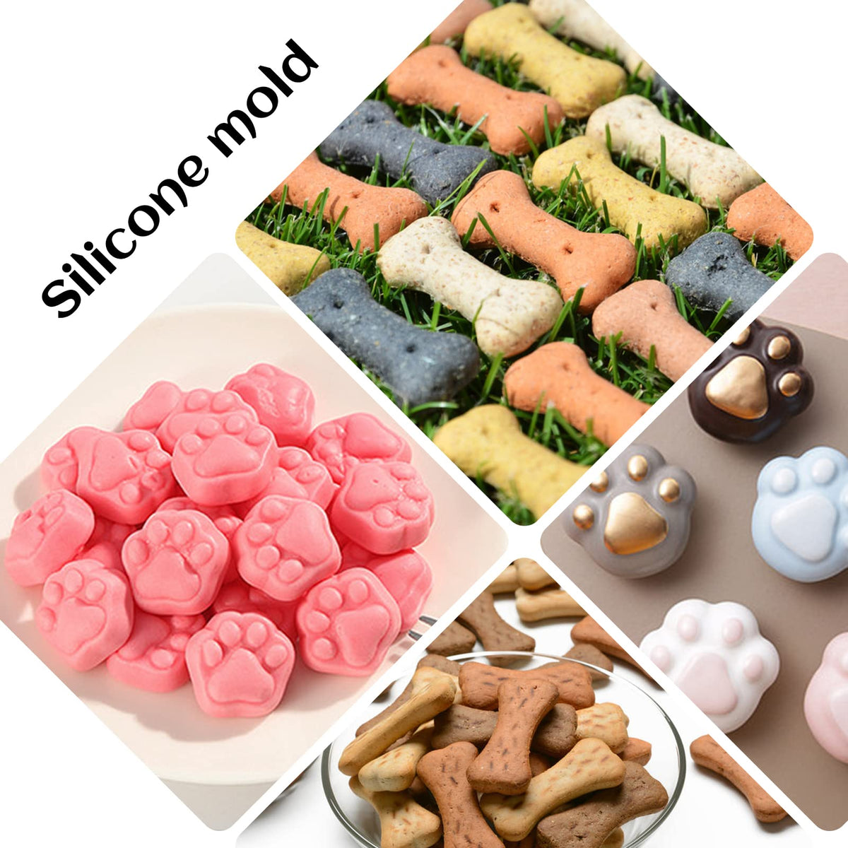 Ecerangus bone mold safe for oven baking cookies and candies