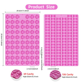 Ecerangus paw print mold with 69 cavities for playful cookies