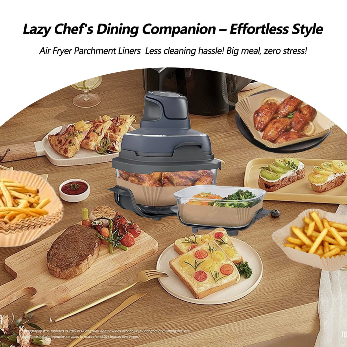 Ecfvtp liners help save cleaning time after frying, baking, or storing.