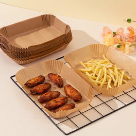 Ecfvtp air fryer liners easy-to-use rectangular liners for Ninja