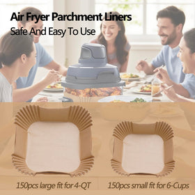Ecfvtp liners resist heat and oil, ideal for air frying and baking.