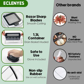ECLENYES dishwasher-safe parts simplify cleanup after meals.