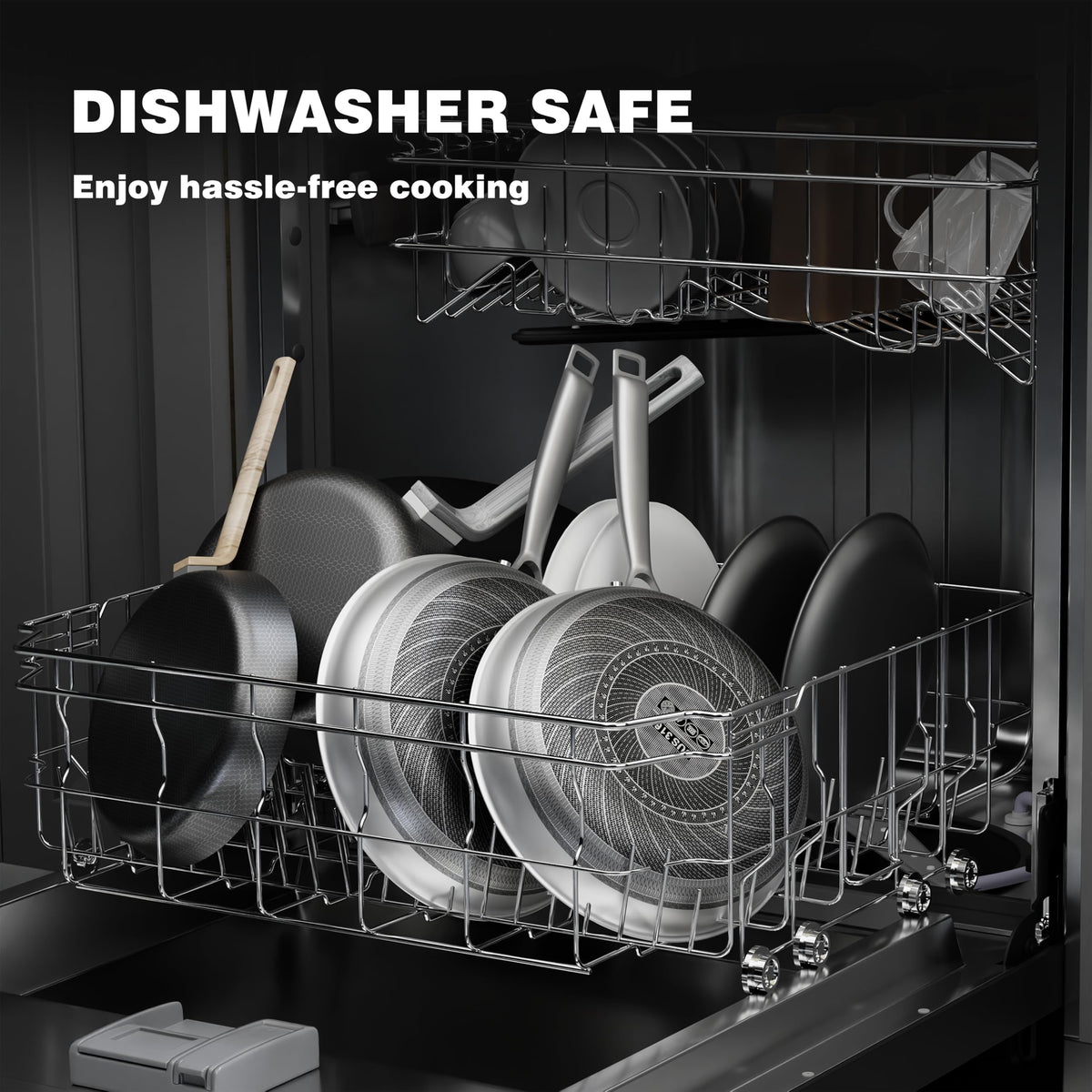 Eclumy dishwasher safe and oven safe for convenient family cooking and cleanup.