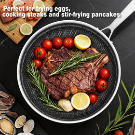Eclumy stainless steel tri-ply construction delivers even heating and durable performance.