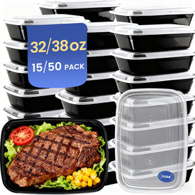 Eco Maicoco 50-pack 32 oz meal prep containers ready for lunches and leftovers