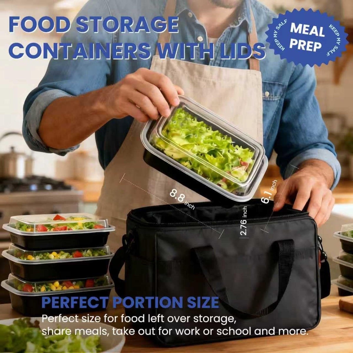 Eco Maicoco BPA-free food-grade containers ensure safe storage of meals.