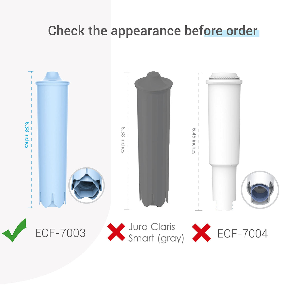 EcoAqua coconut activated carbon media visible; reduces chlorine and odors