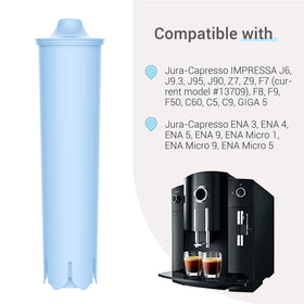 EcoAqua filter design improves water taste and reduces odors for better coffee