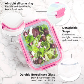 ECOBERI borosilicate glass resists stains and odors for long-lasting freshness.