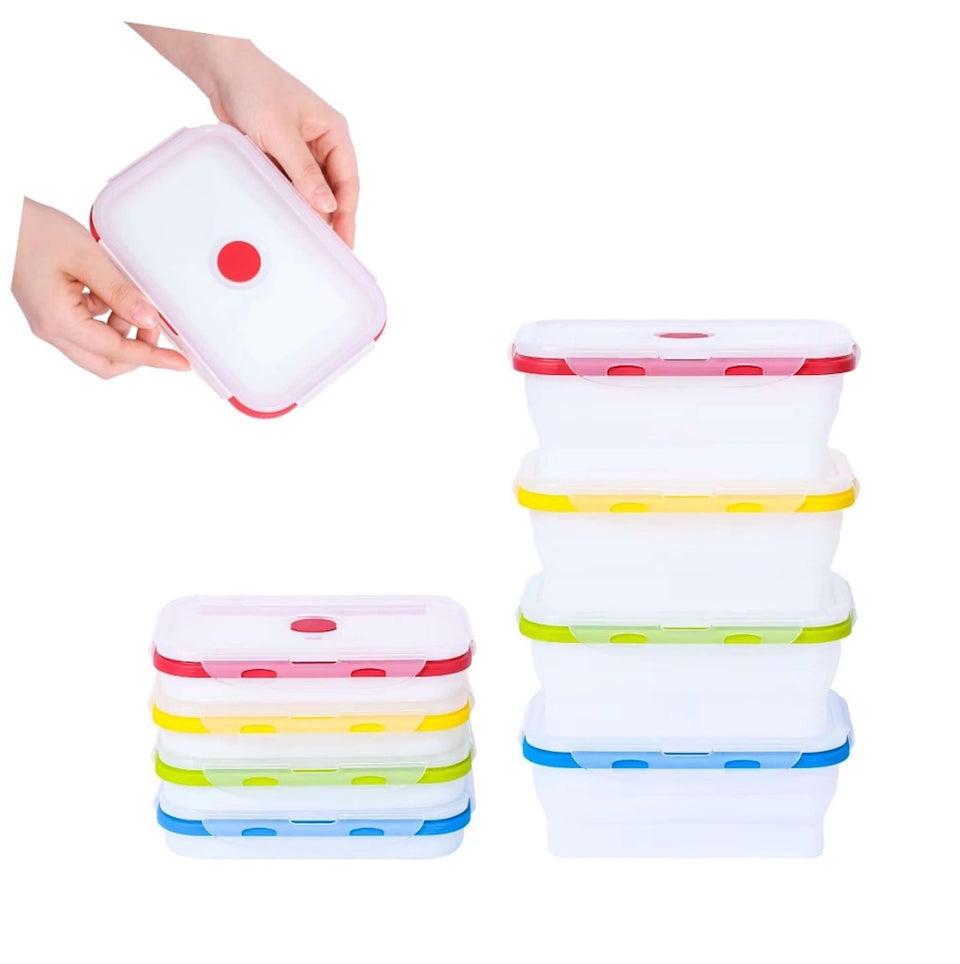 ECOBERI collapsible container collapsed for space saving and compact storage