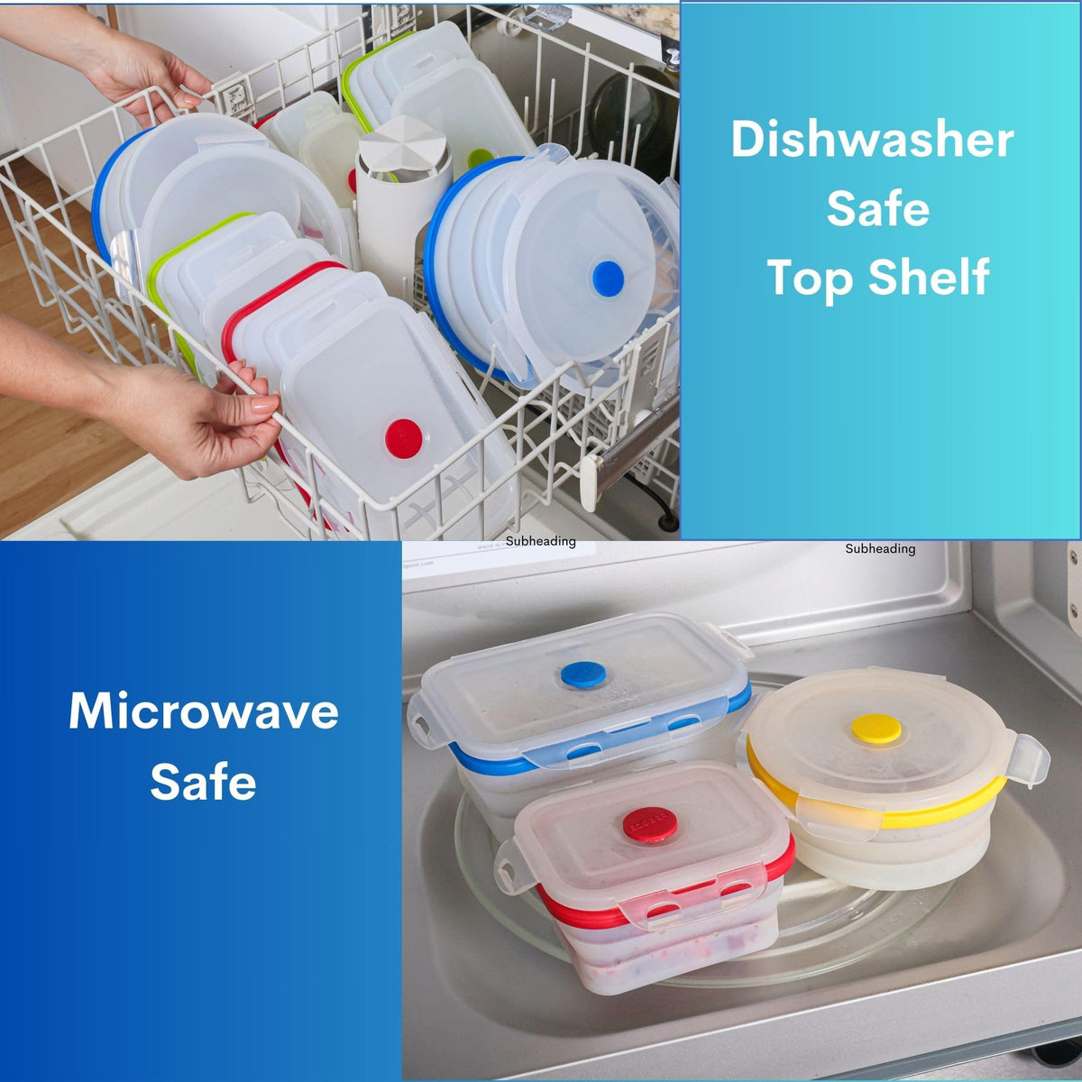 ECOBERI microwave safe container shown for quick reheating