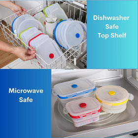 ECOBERI microwave safe container shown for quick reheating