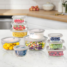 EcoEvo rectangle 21oz container with lid keeps salads fresh
