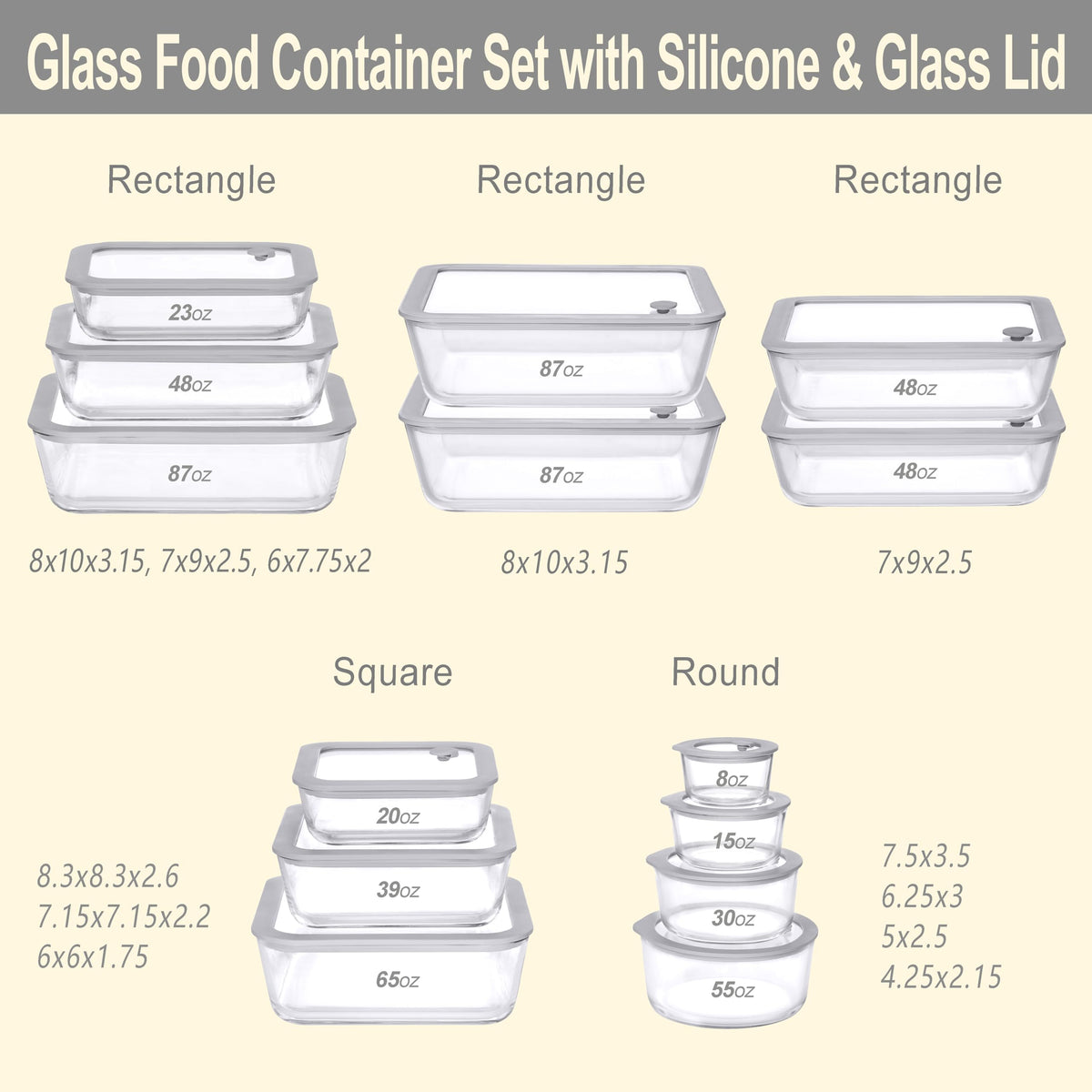 EcoEvo silicone-framed lid shown for airtight storage.