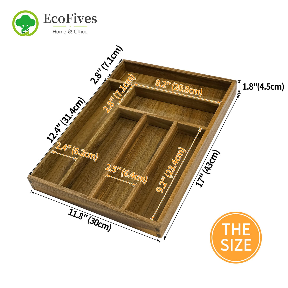EcoFives durable drawer inserts with reinforced base for long-lasting kitchen use