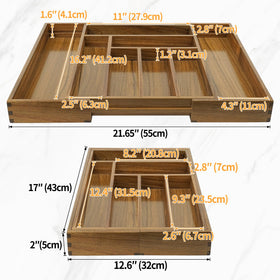 EcoFives edge-design organizer slides smoothly for quick utensil retrieval