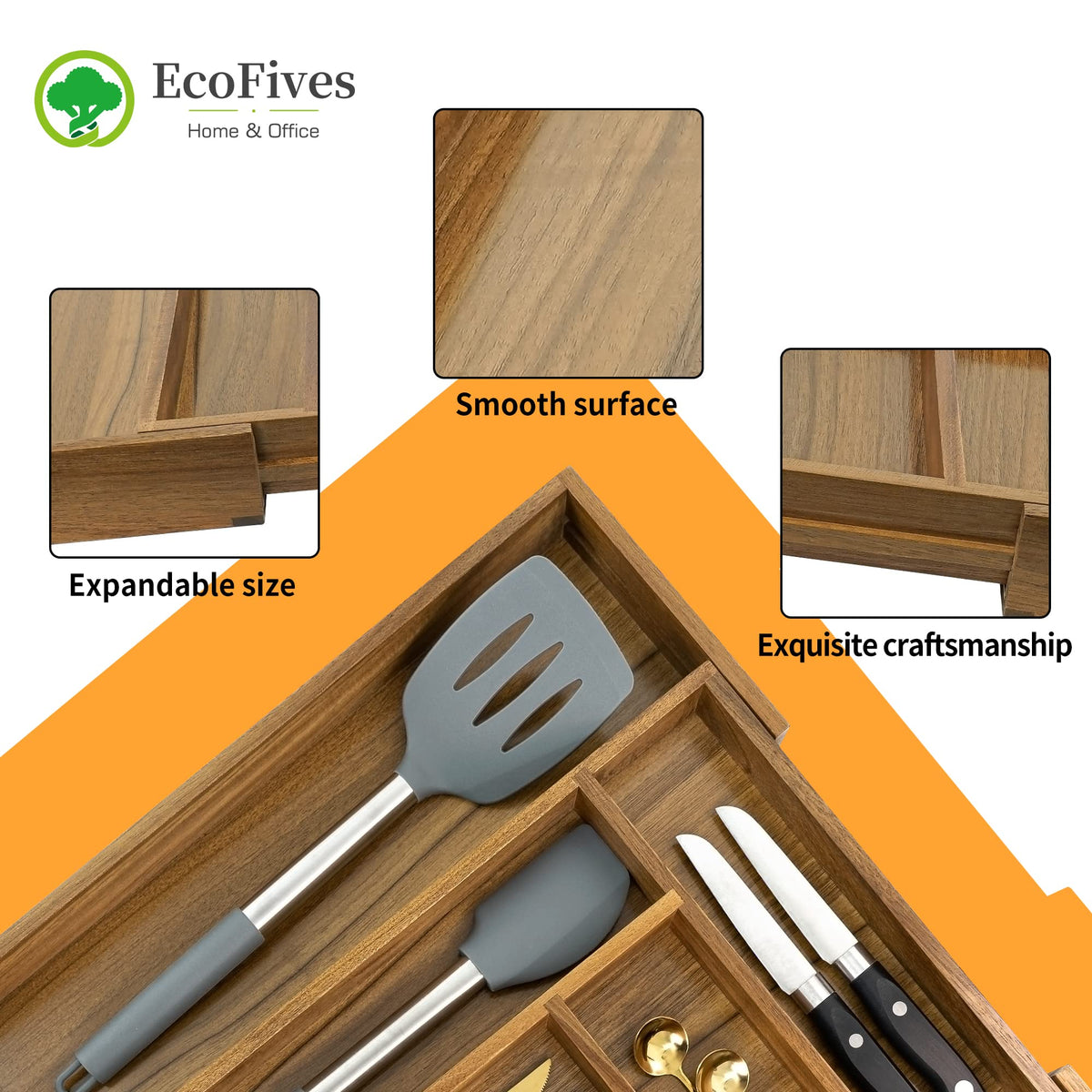 EcoFives versatile organizer also stores cosmetics, office supplies, or craft items