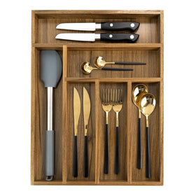 EcoFives silverware drawer dividers keep flatware organized and easy to access