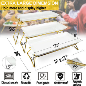ECOIOU buffet table setup elevates food presentation