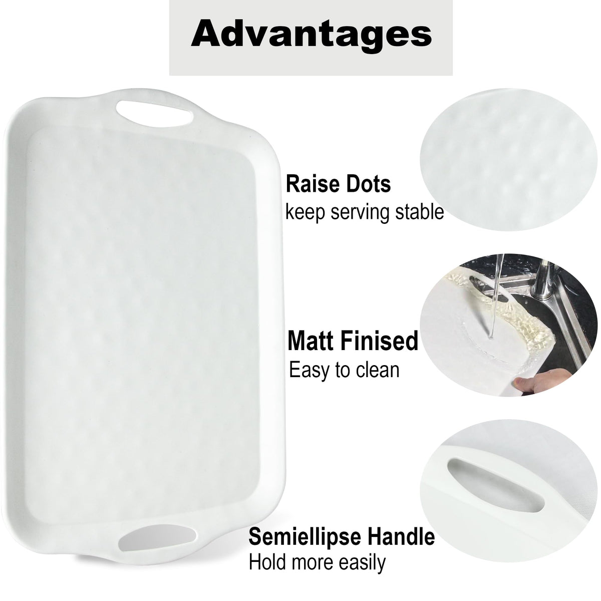 ECOIOU rectangular trays ideal for picnics, barbecues, and outdoor gatherings.