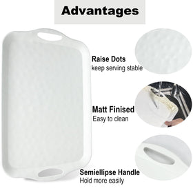 ECOIOU rectangular trays ideal for picnics, barbecues, and outdoor gatherings.