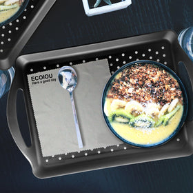 ECOIOU tray with integrated handles for easy transport