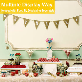 ECOIOU wedding party tray display with elegant tiers