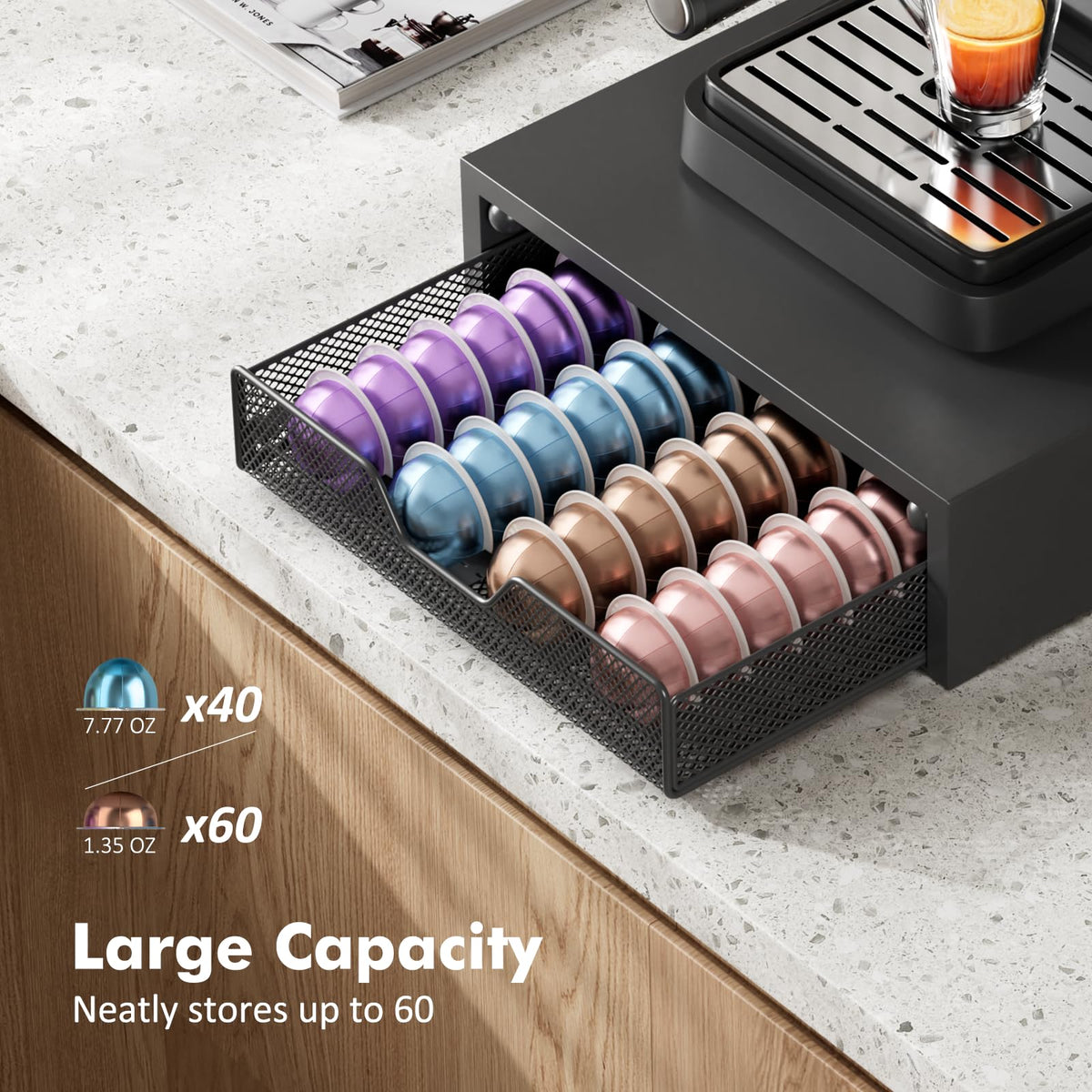 ECOLOVI metal frame provides durable support for daily use.