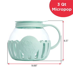 Ecolution Micro-Pop 3-quart capacity perfect for movie nights.
