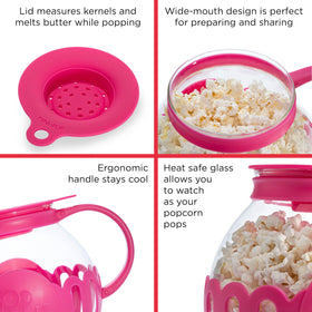 Ecolution Micro-Pop Popper comes in hot pink for vibrant kitchens.