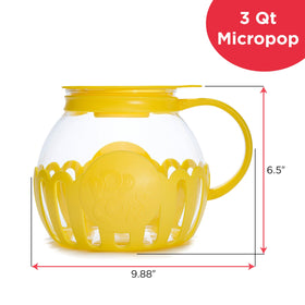 Ecolution Micro-Pop 3-quart size for sharing movie-night popcorn.