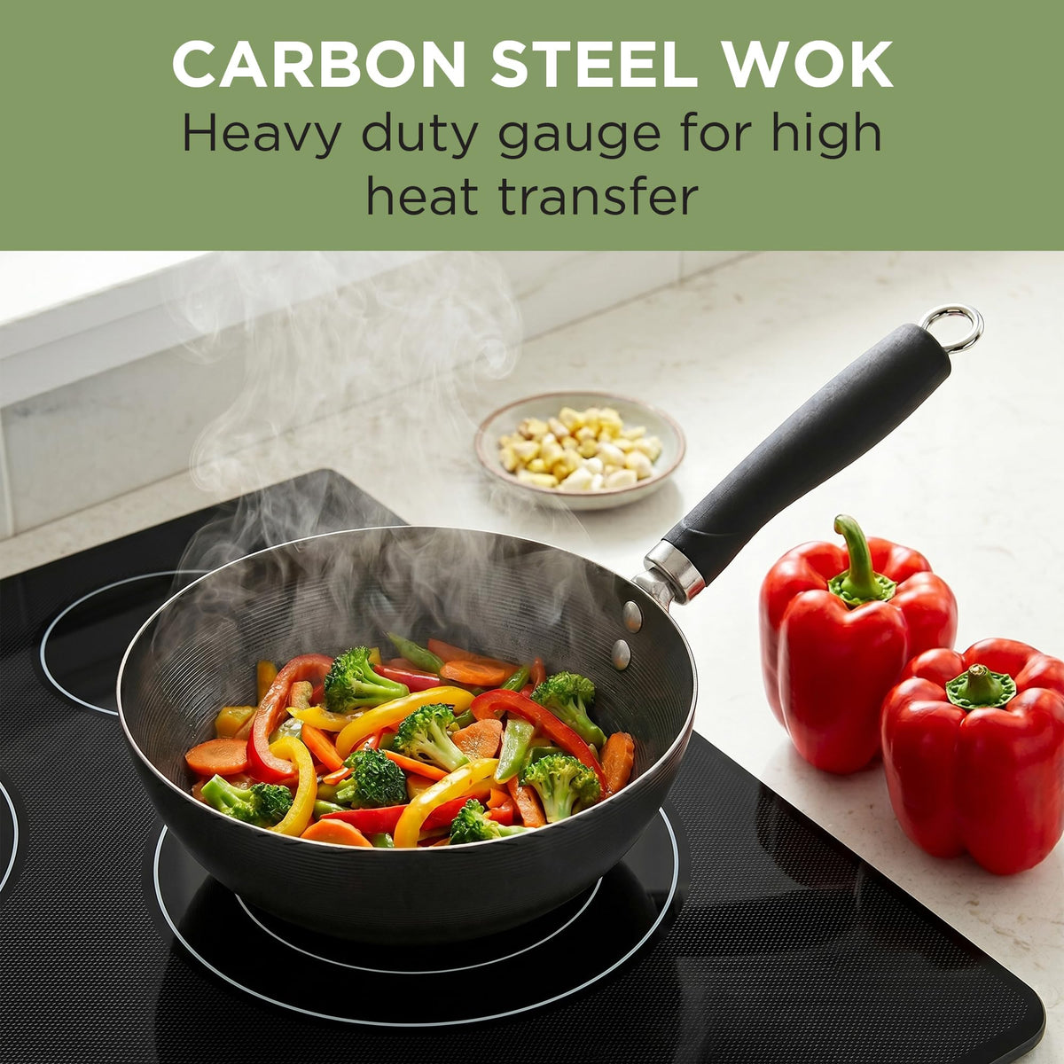 Ecolution non-stick coating supports easy release and cleaning.