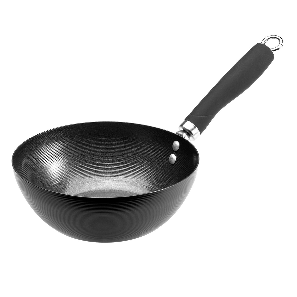 Ecolution 8-inch non-stick wok interior for quick, low-oil stir-fry.