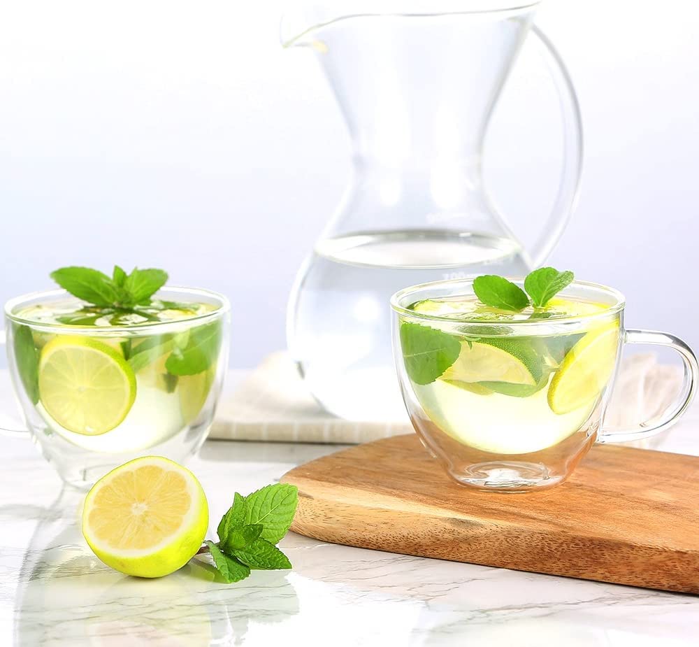 ecooe durable borosilicate glass offers lightweight yet sturdy everyday use.