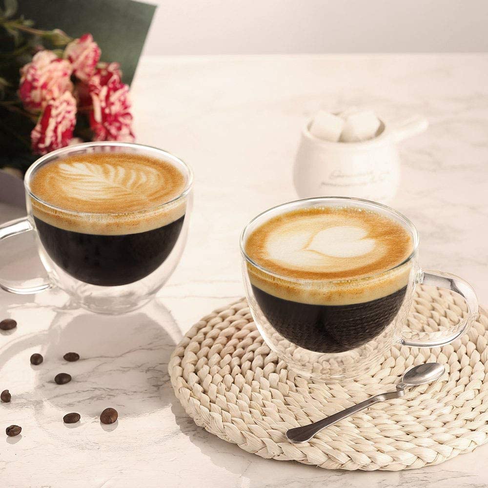 ecooe floating-illusion design adds a chic touch to coffee or tea.