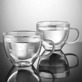 ecooe glass mug base with hydrophobic membrane to balance pressure.